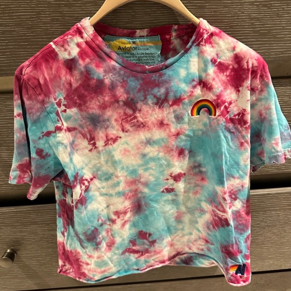 Aviator Nation Tie Dye Boyfriend Tee